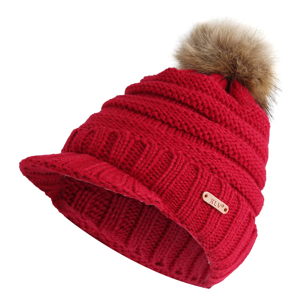 Winter Knitted Caps Beanie With Pompom Autumn Outdoor Ski Warm Knit Hats Bonnet Women Men Fashion Wool Cap Skullies