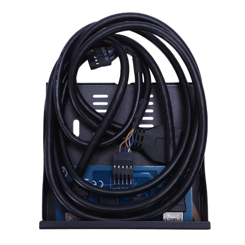 20Pin до 2 Порты и разъёмы USB 3,0 концентратор и HD аудио 3,5-в ПК флоппи Передняя Панель кабель-SCLL