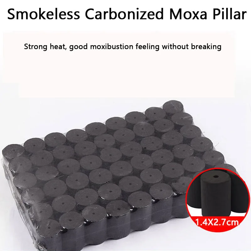 Smokeless Moxa Carbonized, Smokeless 54 Moxibustion Needles Can Be Used for High-temperature Broiling Therapy