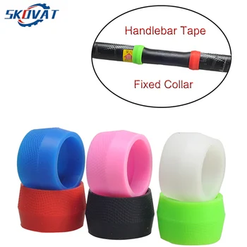 

1Pair Bicycle Handlebar Fixed Collar retaining ring Non-slip silicone Fixing Sleeve Holding Ring Bicycle Accessories