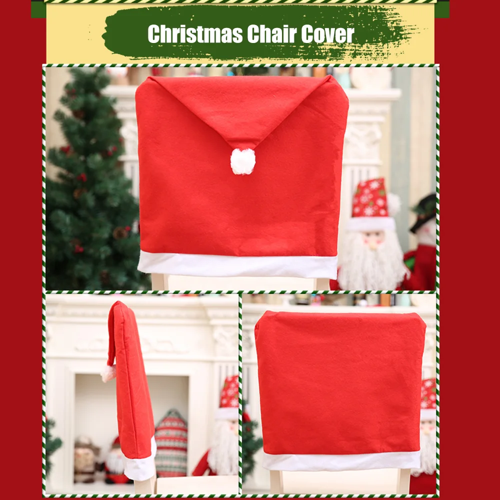 Santa hat chair covers set 4 Clearance
