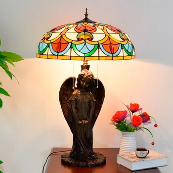 

2020 Lampara Led Abajur Style Retro Living Room Dining Bedroom Character Angel Table Lamp Decoration Atmospheric Gift Hotel Bar