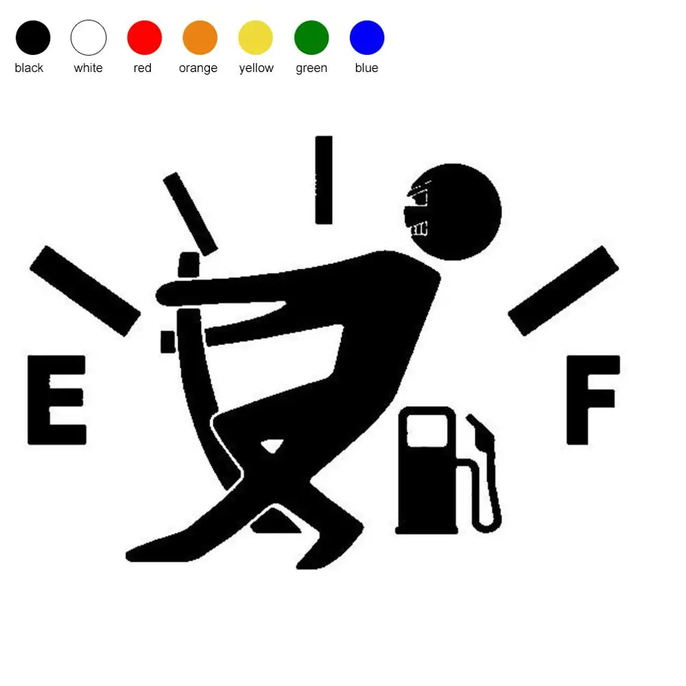 

1 Pcs Funny Car Sticker Pull Fuel Tank Pointer To Full Hellaflush Reflective Vinyl Car Sticker Decal Wholesale