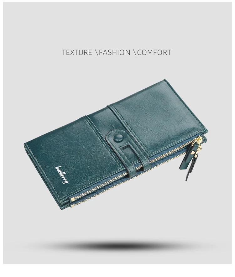 2020 Name Engrave Women Wallets Fashion Long Leather Top Quality Card Holder Classic Female Purse Zipper Brand Wallet For Women
