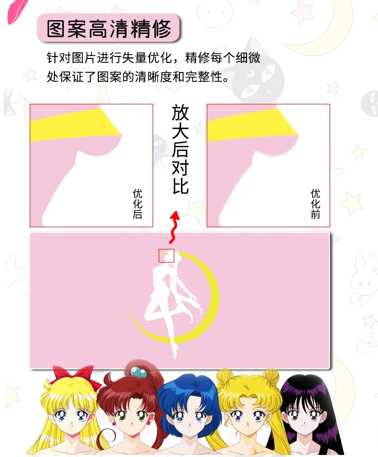 Карта аниме captor Sakura Сейлор Мун Единорог фигурка водонепроницаемый настольные коврики компьютерная игра коврик для клавиатуры ноутбука большой коврик для мыши