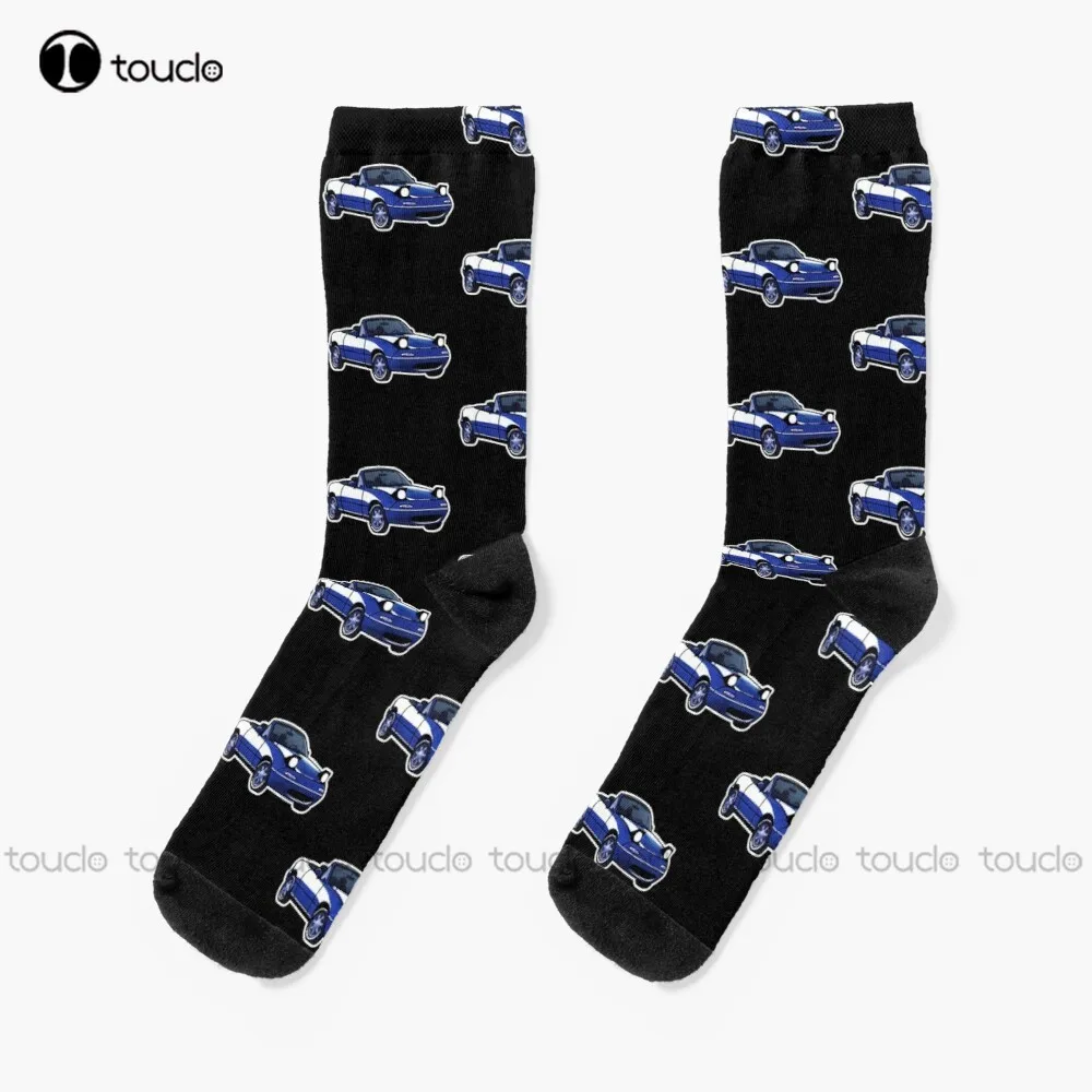

Maz Miata Mx5 Blue Socks Athletic Socks Men Christmas Fashion New Year Gift Unisex Adult Teen Youth Socks 360° Digital Print