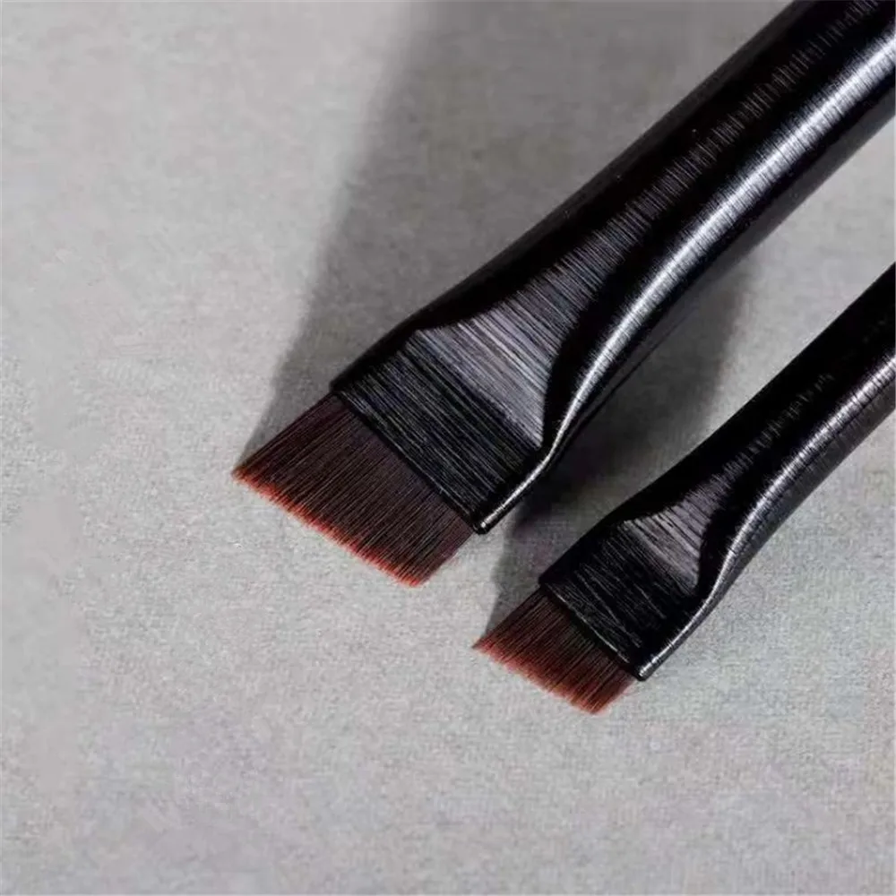2pc/set Angled Eyebrow Eyeliner Brush Professional Small Angled Eyebrow