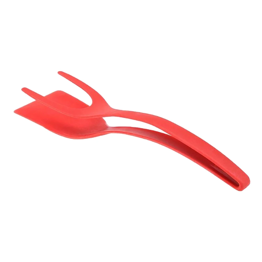 Kitchen Tool Pancake 2-in-1 Toast Omelette Spatula Breakfast Fried Egg Clip Spatula Silicone Omelet Spatula Accessories Overturn