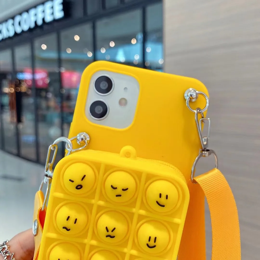 samsung cute phone cover Coin Purses Pop Case For Samsung Galaxy J2 J3 J4 J5 J6 J7 Prime J8 A5 A6 A7 A8 Plus A9 2018 2017 2016 Hearts Bubble Wallet Cover cute phone cases for samsung 