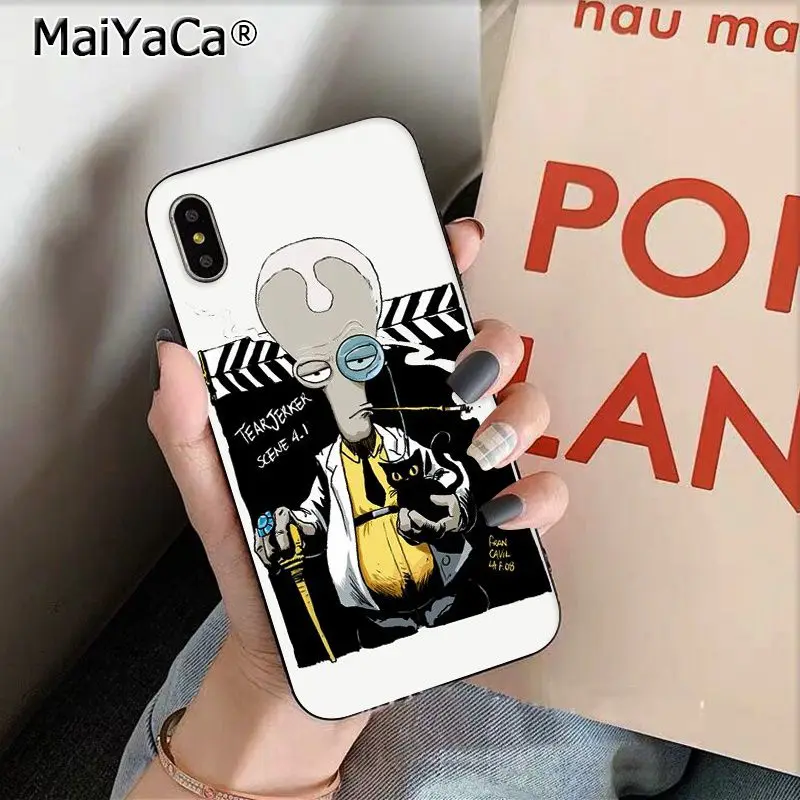 MaiYaCa Забавный мультяшный Американский папа инопланетянин DIY Окрашенные красивые чехлы для телефонов Apple iphone 11 pro 8 7 66S Plus X XS MAX 5s SE XR