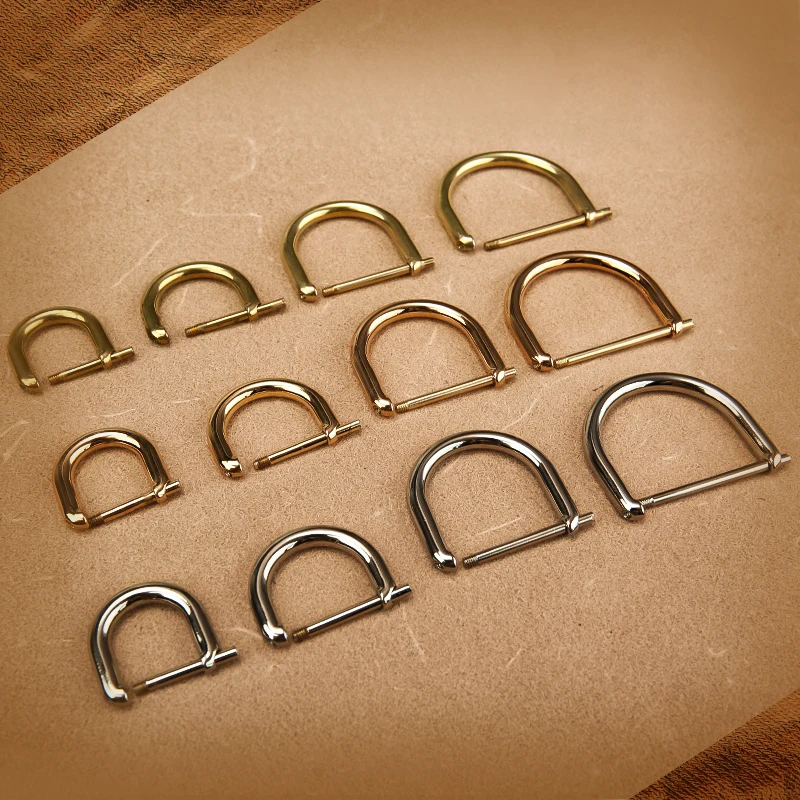 Metal Ring Buckles For Bag Strap Webbing Belt D Rings  Loops Bag Handle Clasp DIY Handbag Leather Craft Accessories