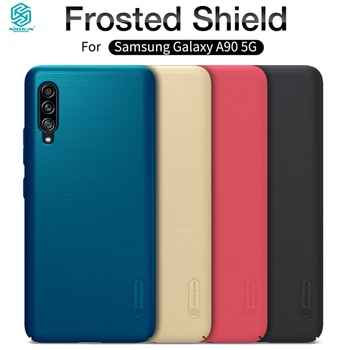 

For Samsung Galaxy A90 Case Nillkin Frosted Shield Hard Back Cover For Samsung Galaxy A90 5G Case Gift Holder