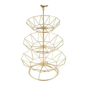 

Tray Bird 12-Corners Fruit Storage Basket Household 3-Layer Fruit Plate Multi-Layer Vegetable Basket For Living Room Decoration