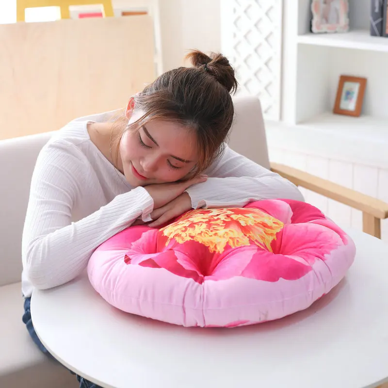 

Circle Dining Chair Cushion Seat Cushion Office Lunch Break Coaster Pillow Lumbar Support Pillow Computer Chair Cushion