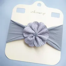 Детская нейлоновая лента для волос в европейском и американском стиле; Детская повязка на голову с цветком; поставка товаров