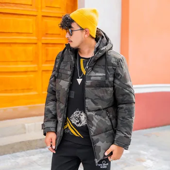

Fashion Winter Men Thicken Jacket Casual Camouflage Hooded Overcoat Jacket Windproof Warm Coat Parka Plus Size 3XL-8XL