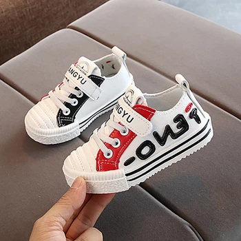

Kids Children's Shoes Cartoon Letter Print Sports Shoes Boys Girls PU Shoes Casual Sneakers