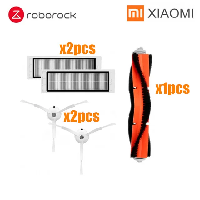Для Xiaomi Roborock S50 Запчасти для пылесоса боковая щетка+ HEPA фильтр+ основная щетка+ фильтр резервуара для воды+ тряпки для швабры аксессуары для Roborock - Цвет: 12