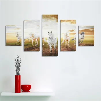 

Home Decor Running Horse Wall Art Canvas Painting Frameless Picture For Livingroom Bedroom For Hotel Office
