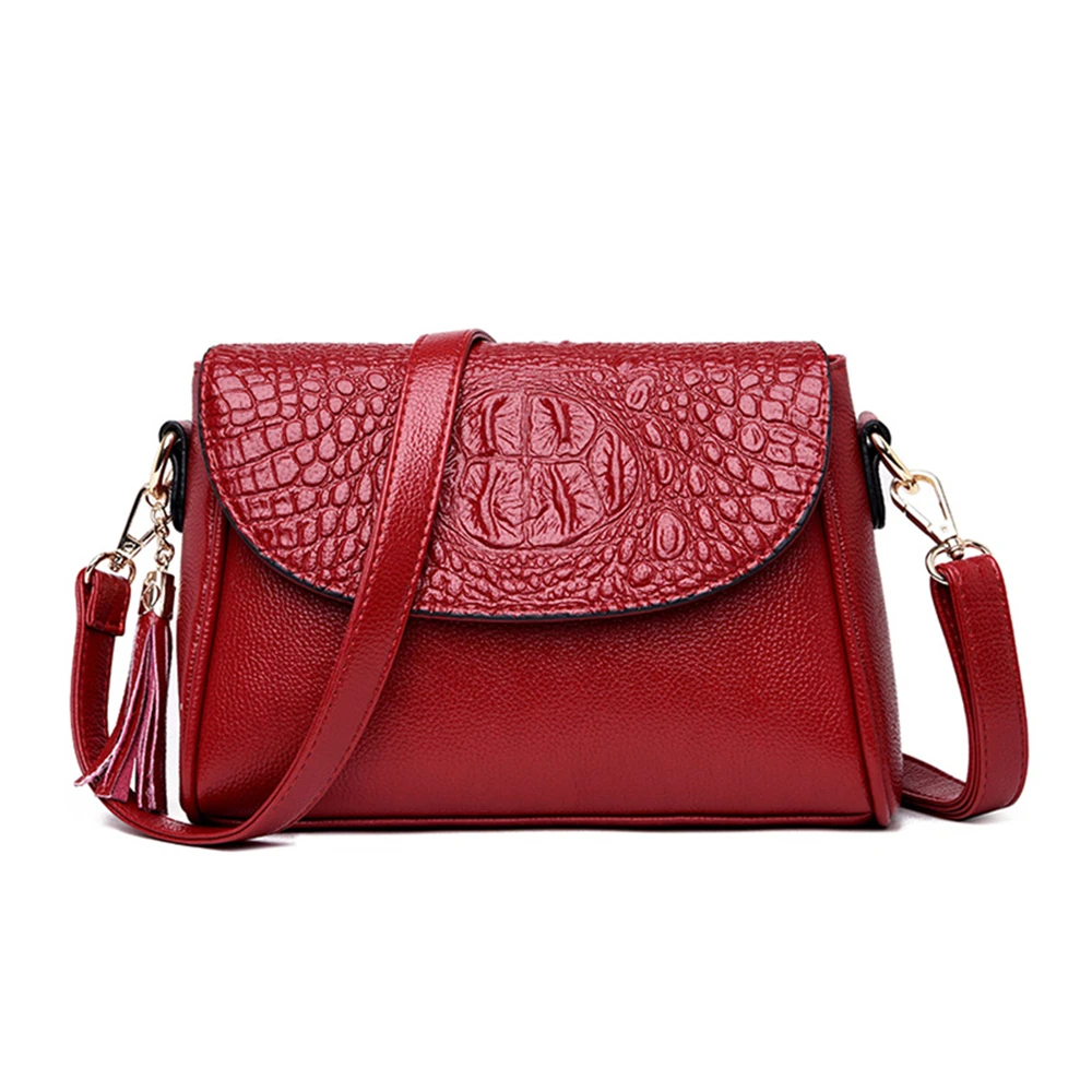 Best sac a main small shoulder bag for women messenger bags ladies fashion leather handbag purse with tassels female crossbody bag