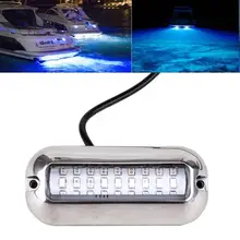 1 шт. 50 Вт из нержавеющей стали транцевый светильник 27LED синий лодочный светильник подводный понтон морской корабль лодка аксессуары автозапчасти
