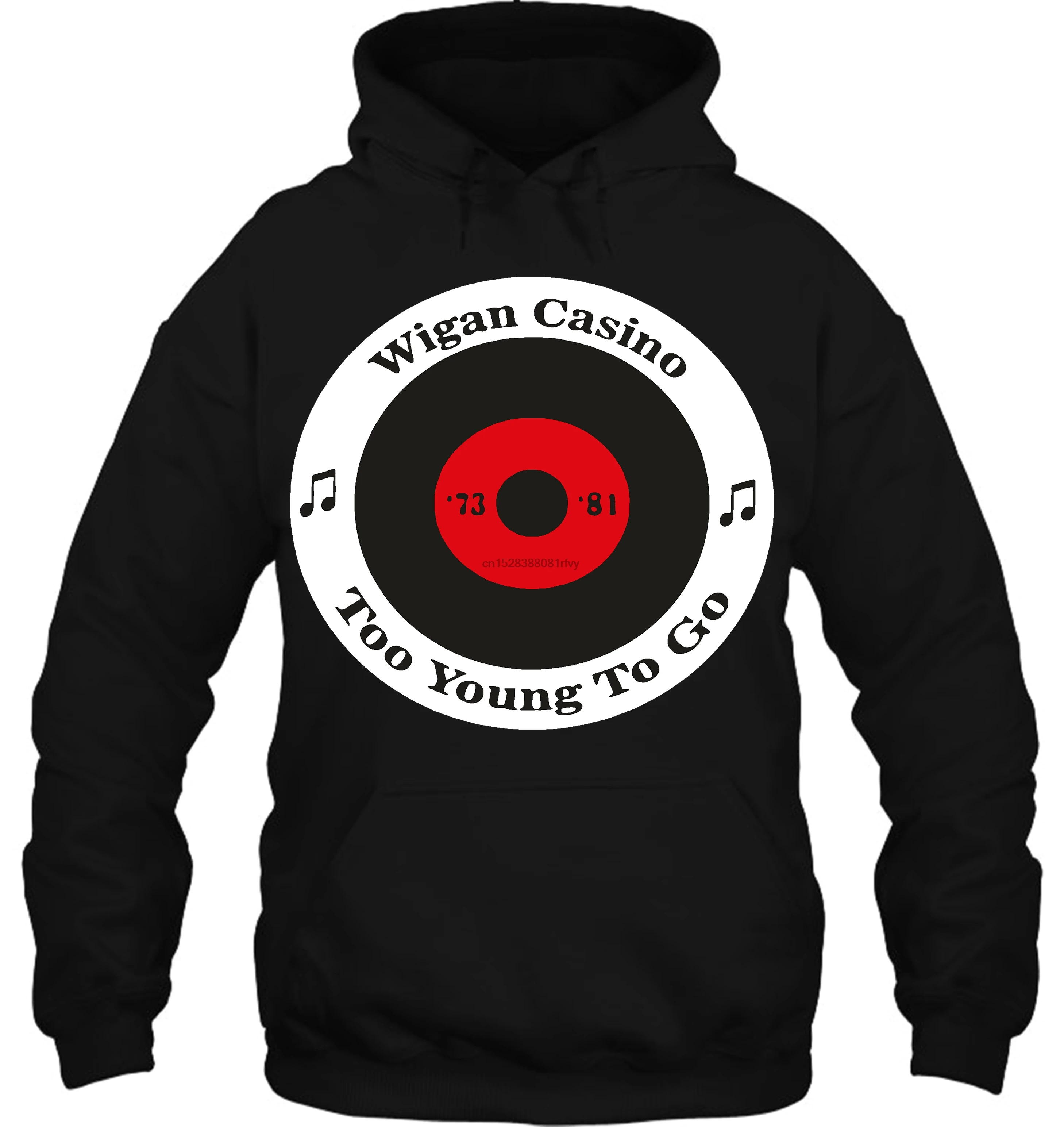 Мужская толстовка с капюшоном Wigan казино слишком молодой, чтобы ходить Motown Mod Northern Soul женская уличная одежда