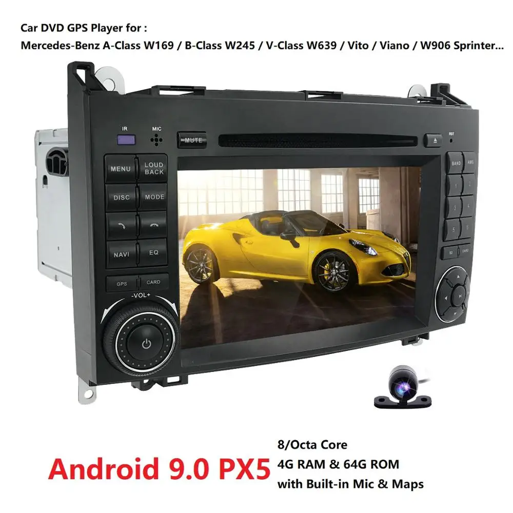 Top 4GRAM OctaCore 1024*600 2 din Car DVD Android 9.0 PX5 GPS for Mercedes/benz B200 A160 Viano Vito GPS NAVI RADIO BT built-in wifi 4 Top 4GRAM OctaCore 1024*600 2 din Car DVD Android 9.0 PX5 GPS for Mercedes/benz B200 A160 Viano Vito GPS NAVI RADIO BT built-in wifi 4