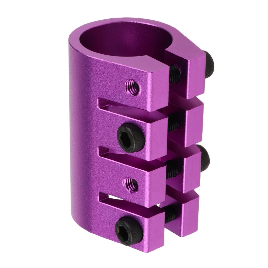 Профессиональный самокат зажим части длина 70 мм × 31,8 мм Экстремальные виды спорта - Цвет: Фиолетовый