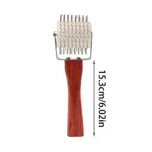 Из нержавеющей стали для пчеловодства игольчатый ролик раскачивания меда гребень извлечения инструмент E65B