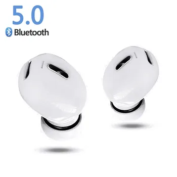 

Mini Wireless Bluetooth Earphone V5.0 Stereo in-ear Headset with Mic Sports Running Earbuds Earphones for Samsung Huawei Xiaomi