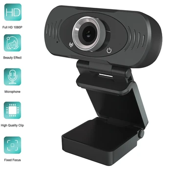 

Full HD 1080P 30Fps 2M Pixels USB Webcam Built-in Microphone Web Camera for Skype Youtube PC Laptop Cam