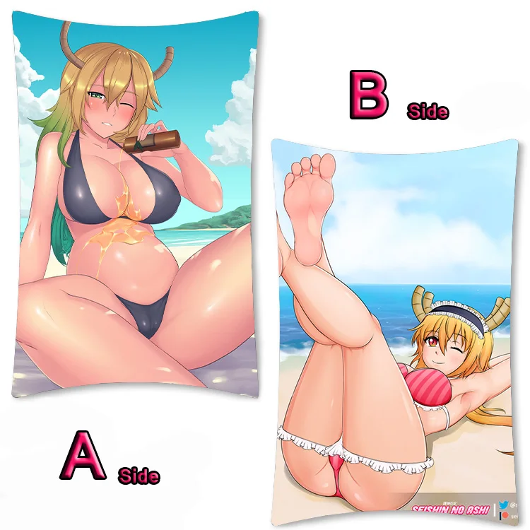 23 Аниме Кобаяши: спешлы KannaKamui Dakimakura обниматься тела чехол отаку подушки с пикантным принтовым наволочка 35x55 см - Цвет: 23
