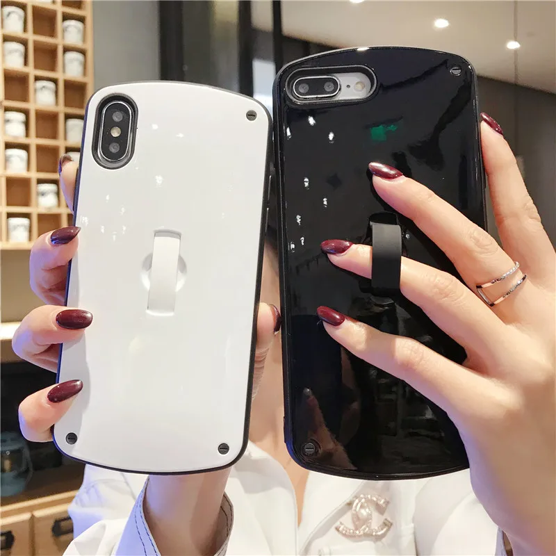 

IMIDO Solid Color Oval Case For IPhone 11pro Max X XR XS Max Simple Fashion Case For IPhone 7 8plus 6 6splus