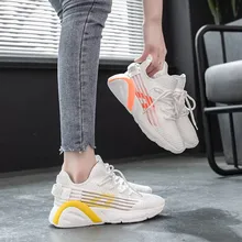 Женская обувь; кроссовки из дышащего сетчатого материала; Женская легкая обувь из Вулканизированной Ткани; женская повседневная обувь белого цвета; сезон весна