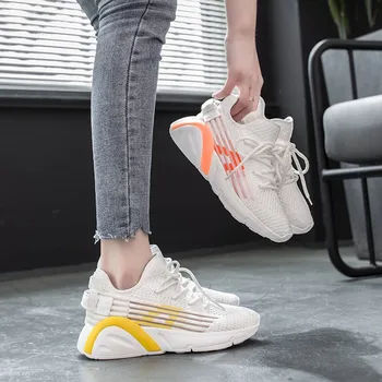

Women Shoes Breathable Air Mesh Sneakers Woman Lightweight Vulcanize Shoes White Basket Femme Spring Women Casual Shoes