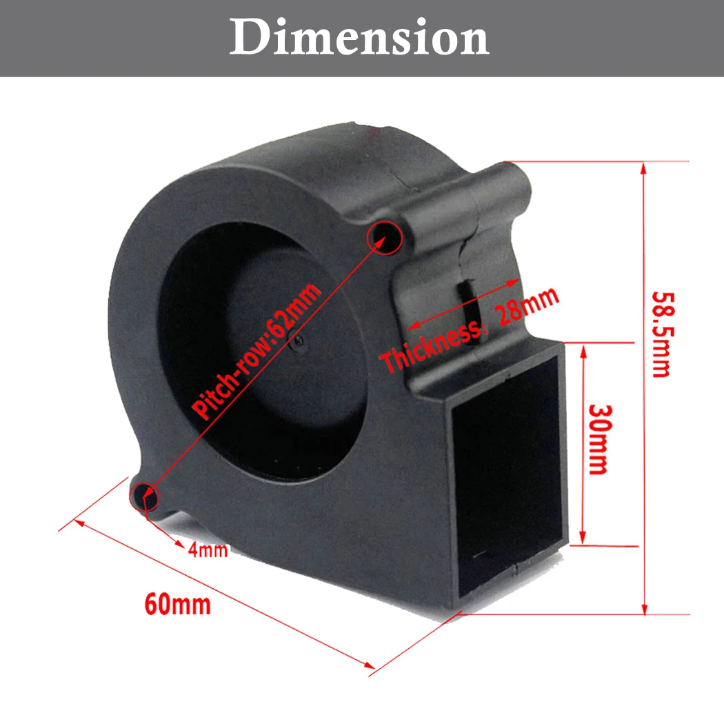 60x28mm, 6028, pequeno, refrigeração, ventilador com rolamento de esfera, cooler