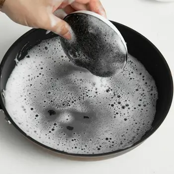 

Kitchen Double Side Round Dishwashing Sponge Scrubber Rag Dish Pad Cleaner Home Kitchen Cleaning Tool Sponges/