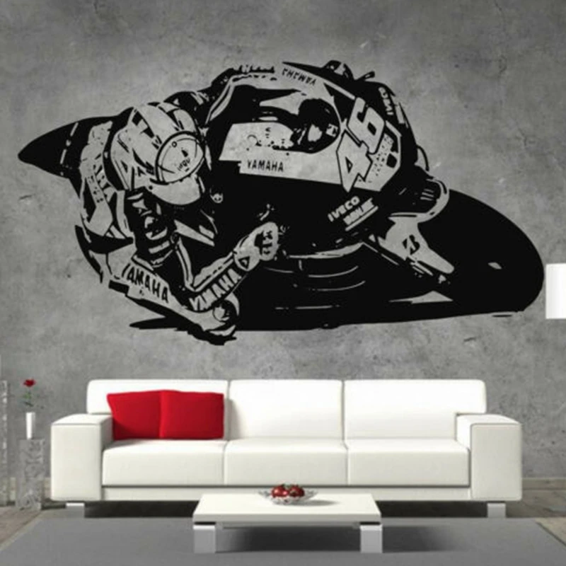 Dctal Heavy Motorcycle Sticker Vehicle Decal Posters Vinyl Wall Decals Classical Autobike Pegatina Decor Mural Sticker