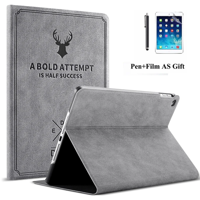 Для iPad 9 7 2017 2018 чехол Ретро Винтаж из искусственной кожи Смарт Стенд Fundas для Air 2 1