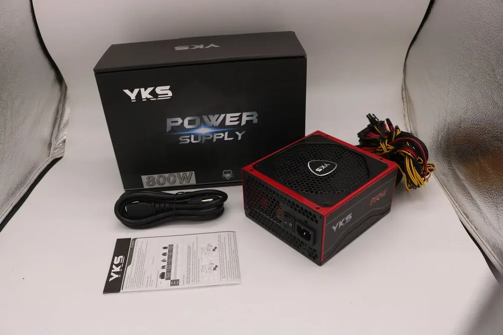 

YKS110-240V Portable Wide Voltage With Io Switch PC Power Supply 800W Exquisitely Designed Durable Gorgeous