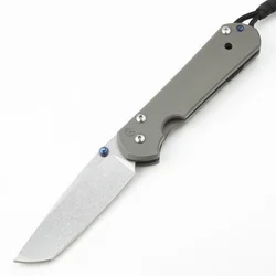 Couteau pliant tactique d'extérieur de haute qualité, lame D2, manche en alliage de titane, couteaux de poche de défense de sécurité de Camping, outil EDC 