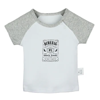 

DIMEBAG DARRELL WHISKEY MY CHEMICAL ROMANCE Design Newborn Baby T-shirts Toddler Graphic Raglan Color Short Sleeve Tee Tops