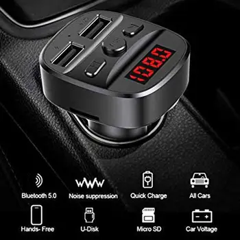 

DC 12V Multifunctional Bluetooth5.0 Receiver MP3 Music Player Car Charger For iPhone 11 Pro Max 6 7 8 Plus Xiaomi Redmi Huawei
