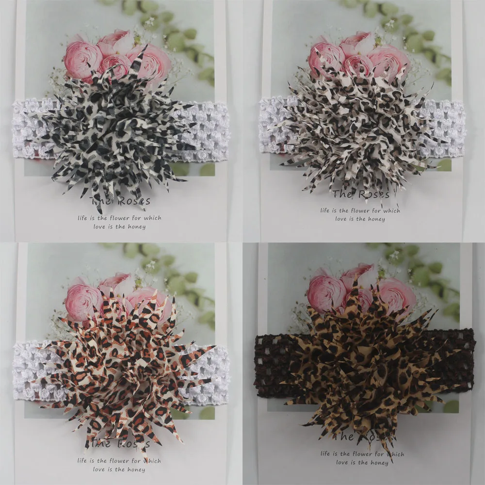Ободок тканевый многослойный для волос 3 5 дюйма 40 шт.|fabric flowers|headband flowerflower crochet