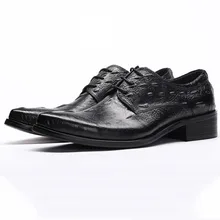 Genuine Leather Oxford Shoes For Men Dress Shoes Crocodile Pattern Men Formal Shoes Pointed Toe Business Wedding Shoe Genuine Leather Oxford Shoes For Men Dress Shoes Crocodile Pattern Men Formal Shoes Pointed Toe Business Wedding Shoe
