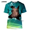 LIASOSO 3D Print Funny Actor Nicolas Cage Men's T-shirt Full Many Faces Printed T shirt Women Casual Summer Short Sleeve Shirt ► Photo 3/6