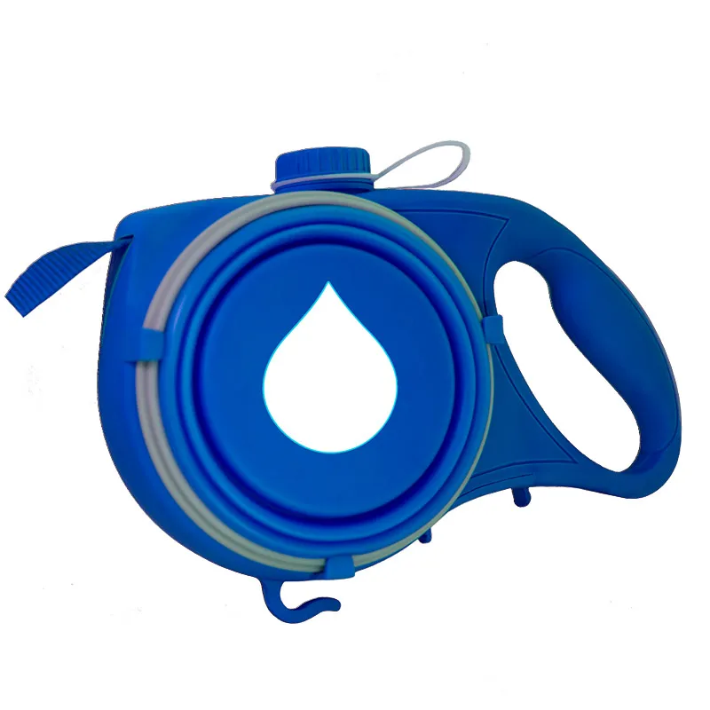 

Multifunction Pet Dog Leash with Built-in Water Bottle Bowl Waste Bag Dispenser Hogard