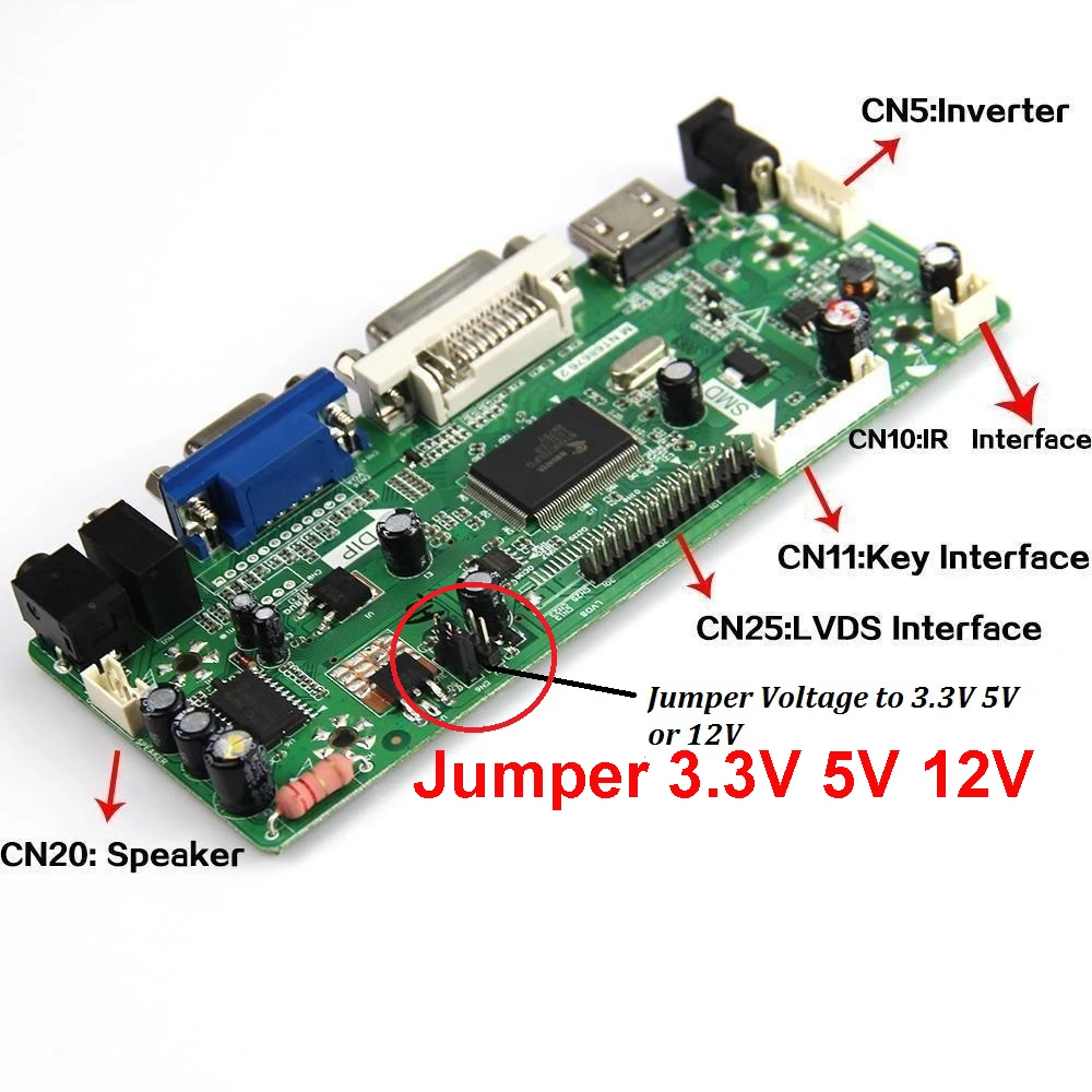 Placa de Controle para Placa de Vídeo Compatível com Hdmi Vga e Dvi Lm240wu2 sl 1920x1200 Tela Lcd de 24 Polegadas - Imagem 4