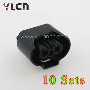 

Free Shipping 10 Sets 2 Pin PA66 Female Black Automotive Electrical Connector Types