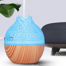 Арома-распылитель Цветной c бутоном цветка диффузор для ароматерапии и увлажнитель масляный диффузор для офиса увлажнитель 7-цвет светодиодный свет 130 мл